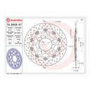 Brembo Prime Serie Oro Front Brake Disc 78B40867
