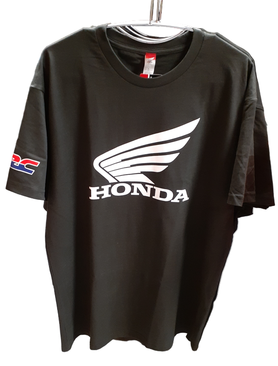 Genuine Honda Apparel Wing Logo Black T-Shirt Size XL