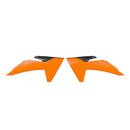 Rtech Radiator Shrouds Orange Black KTM CVKTMARNR2465