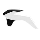 Rtech Radiator Shrouds White Black KTM CVKTMBNNR13