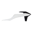Rtech Radiator Shrouds White Black KTM CVKTMBNNR19