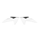 Rtech Radiator Shrouds White Black KTM CVKTMBNNR2465