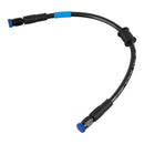 Whites Premade Brake Line 1000mm - Dark Smo Steel