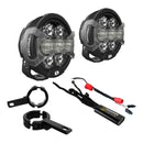 Denali Lighting D7 Pro Premium Bundle with Crash Bar Mounts - Husqvarna Norden 9