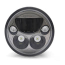 DENALI M5 E-MARK LED HEADLIGHT MODULE, 5.75" ROUND, BLK CHR