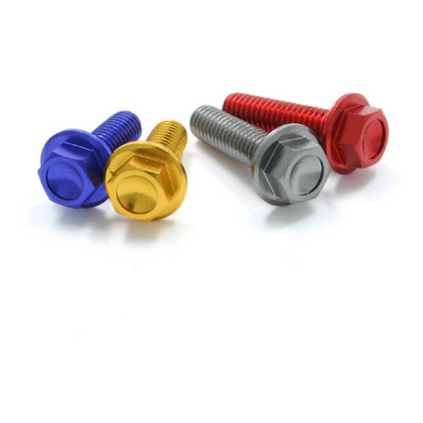 DRC Drc Aluminum M6 Flange Bolts 35MM Gold 4PCS