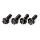 DRC Aluminum M6 Flange Bolts 20MM Black 4PCS