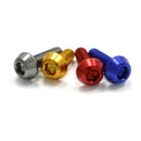 DRC Aluminum M6 Taper Bolts 25MM Blue 4PCS