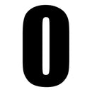 DRC MOTION STD NUMBERS MX2 BLACK "0" 3PCS