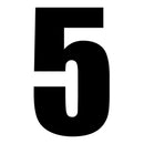 DRC MOTION STD NUMBERS MX2 BLACK "5" 3PCS
