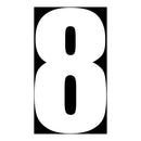 DRC MOTION STD NUMBERS MX2 WHITE "8" 3PCS