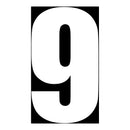 DRC MOTION STD NUMBERS MX2 WHITE "9" 3PCS