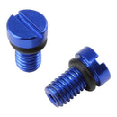 Zeta Front Fork Air Valve Cap Screw KYB/Showa - Blue 2pcs ZE5611006