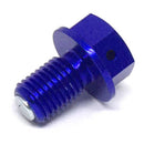 Zeta Magnetic Drain Bolt M10X15-P1.25 Blue ZE581222