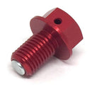 Zeta Magnetic Drain Bolt M10X15-P1.25 Red ZE581223
