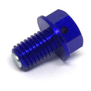 Zeta Magnetic Drain Bolt M10X15-P1.5 Blue ZE581322