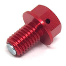 Zeta Magnetic Drain Bolt M10X15-P1.5 Red ZE581323