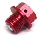 Zeta Magnetic Drain Bolt M12X10-P1.25 Red ZE581413