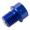 Zeta Magnetic Drain Bolt M12X12-P1.5 Blue ZE581512