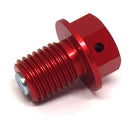 Zeta Magnetic Drain Bolt M12X15-P1.5 Red ZE581523
