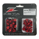 ZETA Bolt Set for Plastic Red ZE88-5052