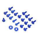 Zeta Aluminum Bolt Set Plastics YZ125 250 '22- 21PCS Bl ZE885656