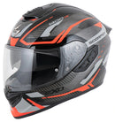 Scorpion EXO-1400 EVO II AIR ACCORD Grey Red Road Helmet Size Large 60cm