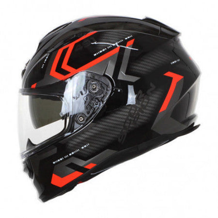 Scorpion EXO-491 SPIN Black Red Road Helmet Size 2XL 63cm