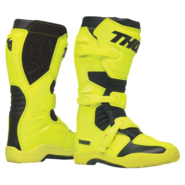 Thor MX Motocross Boots S25  Blitz Xr Mens Acid Black Size 9 EU 43