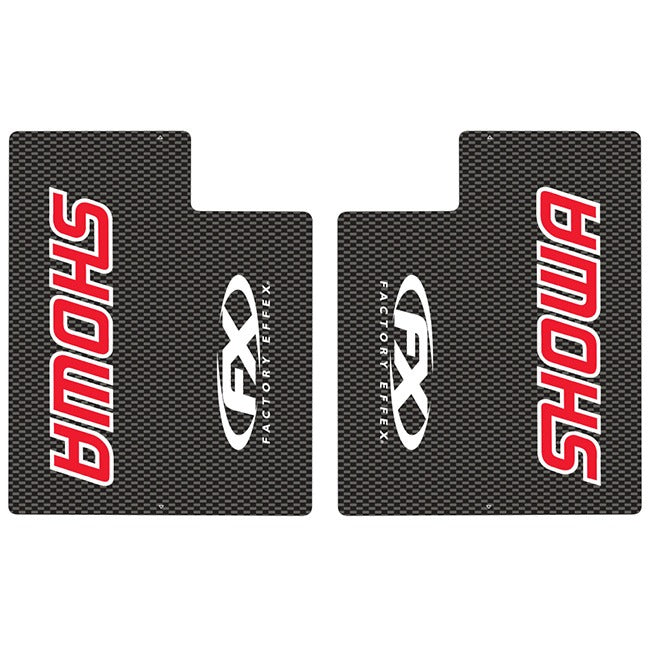 Factory Effex Carbon Upper Fork Shields Showa/red