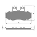 Goldfren Brake Pads Sintered Sports GF010 - S3 ( PH241 )