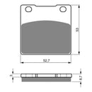 Goldfren Brake Pads Sintered Sports GF016 - S3 ( PH12 )