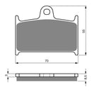Goldfren Brake Pads Sintered Sports GF017 - S3 (PH189/PH50)