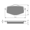 Goldfren Brake Pads Offroad Racing GF018 - K5 ( PR31 )