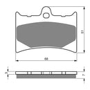 Goldfren Brake Pads Offroad Racing GF019 - K5 ( PR119 )