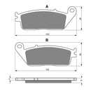 Goldfren Brake Pads Sintered Sports GF022 - S3 ( PH47 )