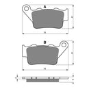 Goldfren Brake Pads Offroad Racing GF023 - K5 ( PR166 )