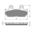 Goldfren Brake Pads Sintered Sports GF025 - S3 ( PH38 )