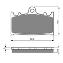 Goldfren Brake Pads Sintered Sports GF032 - S3 ( PH53 )