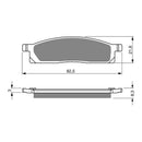 Goldfren Brake Pads Offroad Racing GF034 - K5 ( PR163 )