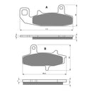 Goldfren Brake Pads Sintered Sports GF036 - S3 ( PH67 )
