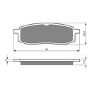 Goldfren Brake Pads Offroad Racing GF043 - K5 ( PR34 )