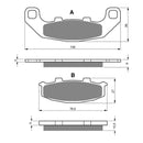 Goldfren Brake Pads Sintered Sports GF044 - S3 ( PH60 )