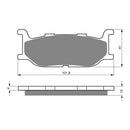 Goldfren Brake Pads Sintered Sports GF048 - S3 ( PH105 )