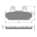 Goldfren Brake Pads Sintered Sports GF051 - S3 ( PH40 )