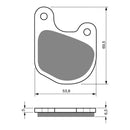 Goldfren Brake Pads Sintered Sports GF059 - S3 ( PH71 )