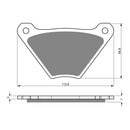 Goldfren Brake Pads Sintered Sports GF060 - S3 ( PH70 )