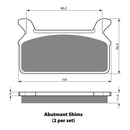 Goldfren Brake Pads Sintered Sports GF063 - S3 ( PH157 )