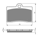 Goldfren Brake Pads Sintered Sports GF064 - S3 ( PH66 )