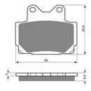 Goldfren Brake Pads Sintered Sports GF067 - S3 ( PH33 )